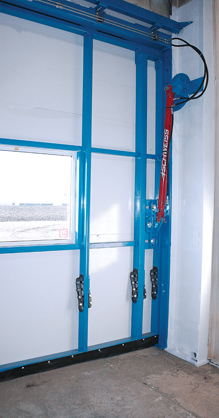 Schweiss Hydraulic Doors with Easy to Install Splice Connections