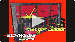 Schweiss Doors have advantages of liftstraps - safer, quieter.
