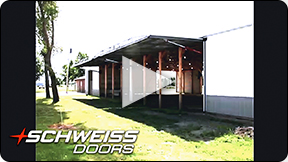 Schweiss doors are custom-built made to order
