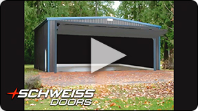 Schweiss Bifold Hangar Doors Open / Close